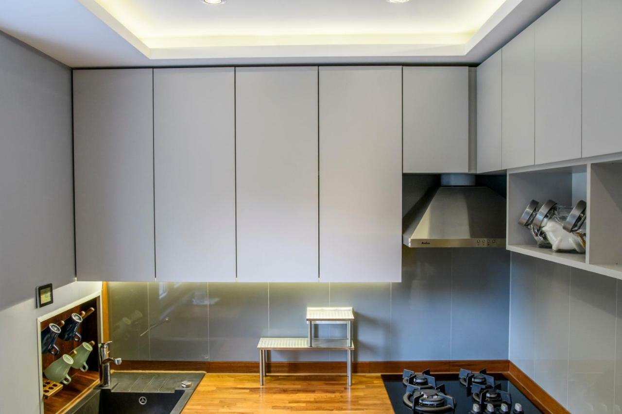 Ferienwohnung Chmielna Wood Lux Warschau Exterior foto